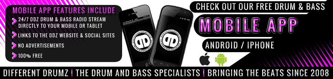 Different Drumz Free drum and bass radio Mobile App For Android or iPhone