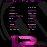 Different Drumz 12th Birthday Weekender Saturday 4th July Broadcast Times