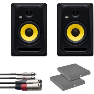 KRK RP8 Classic (Pair) with Isolation Pads + Cable