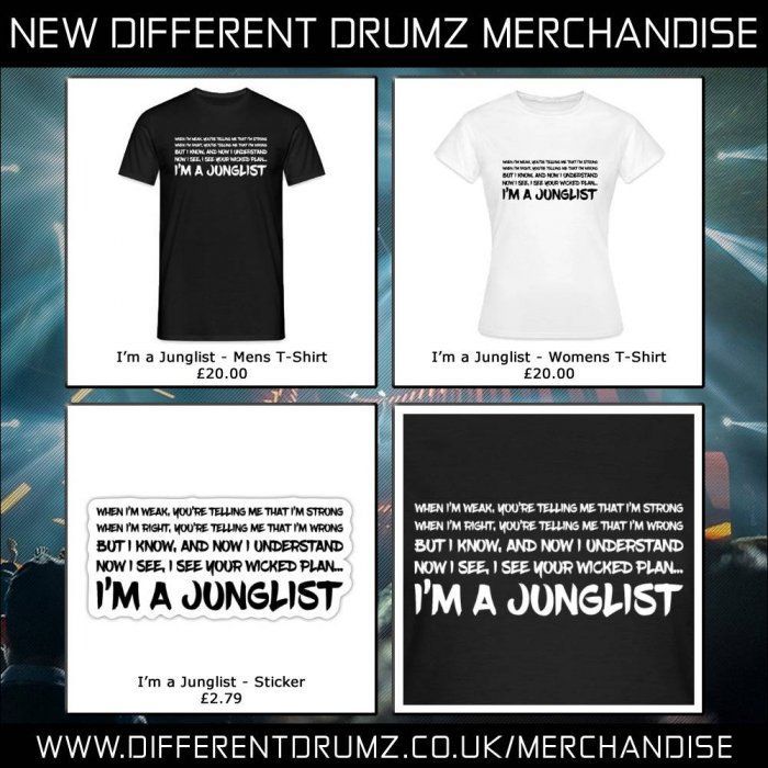 New Different Drumz Junglist Merchandise
