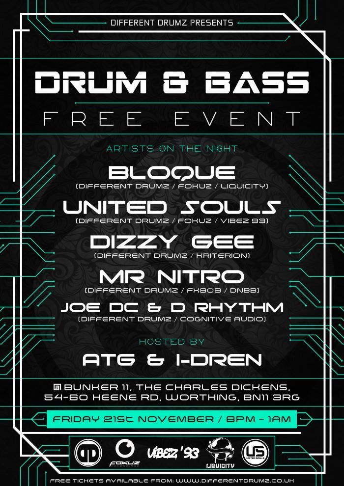 Different Drumz Presents: The Return - Free Drum & Bass @ Bunker 11 (21,11,25)